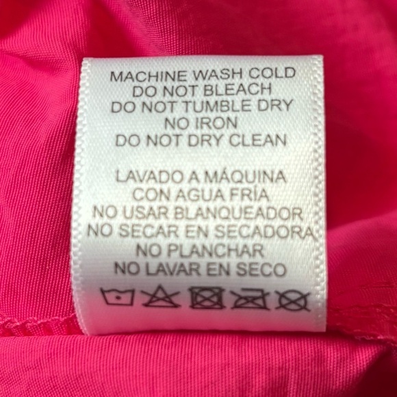 LOVETREE Vibrant Pink Nylon Windbreaker Drawstring Pants, Size L - Picture 8 of 11